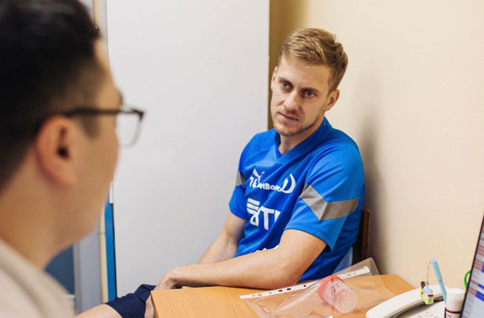 Футболисты «Динамо» прошли медицинский осмотр после отпуска